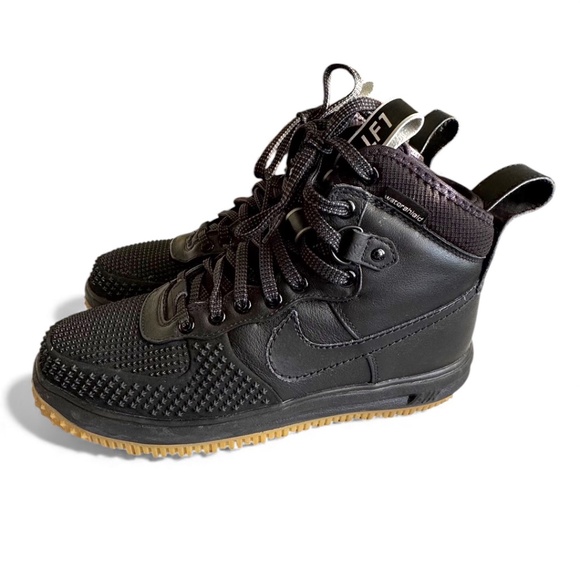 Nike Lunar Force 1 Duckboot Waterproof Sneaker Boots Men’s Size 9 | Black - Picture 6 of 12